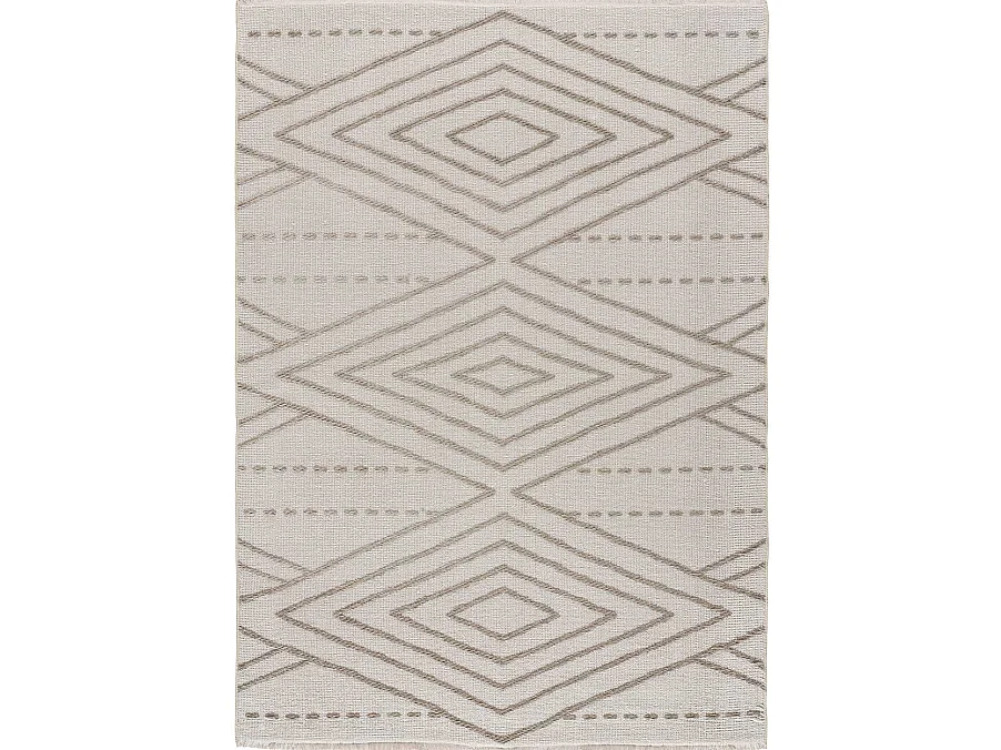 Tappeto interno - etnico - beige - 160 x 230 cm - LUX