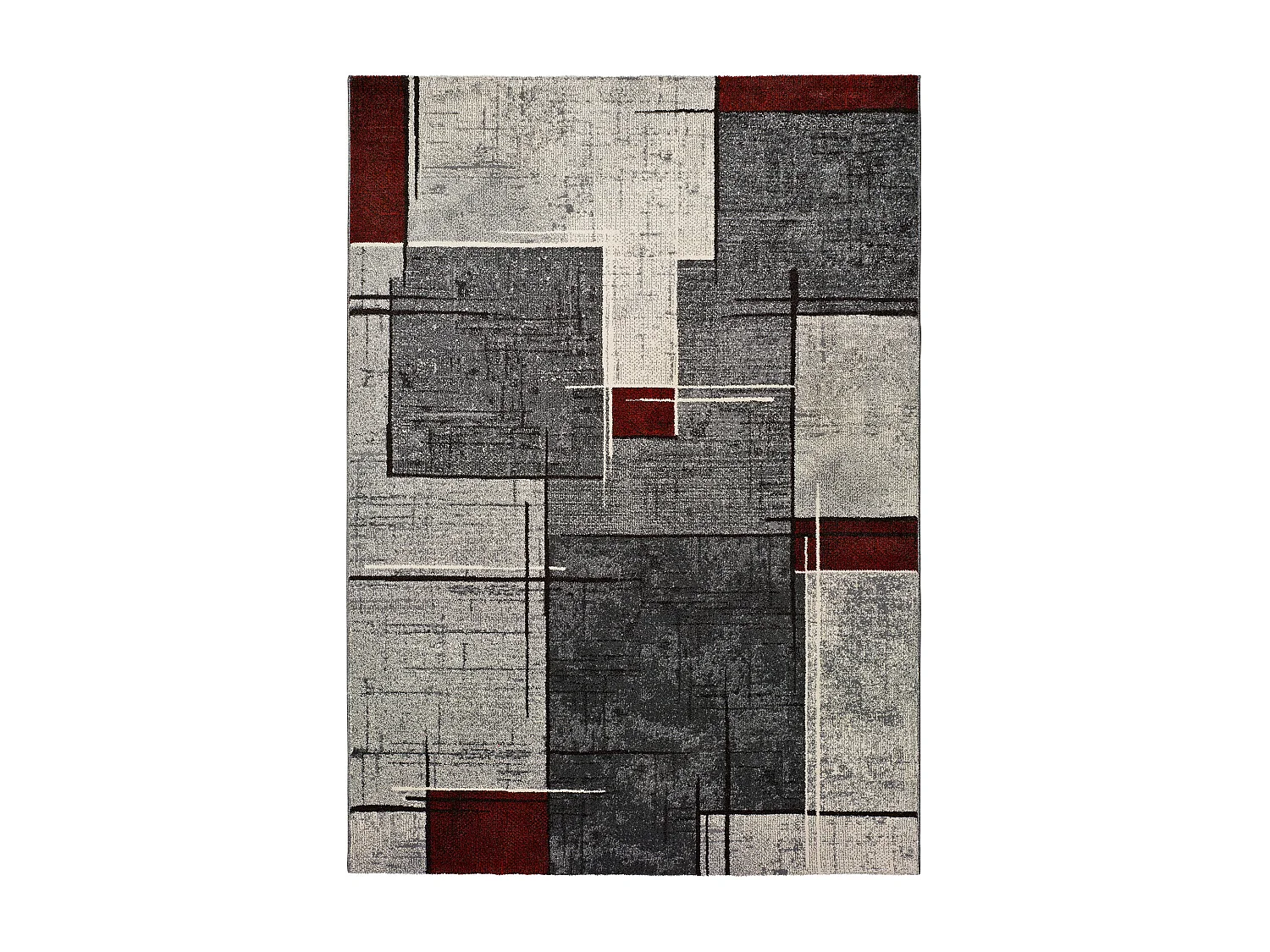 Tapis intérieur - moderne - gris - 140 x 200 cm - DREAMS