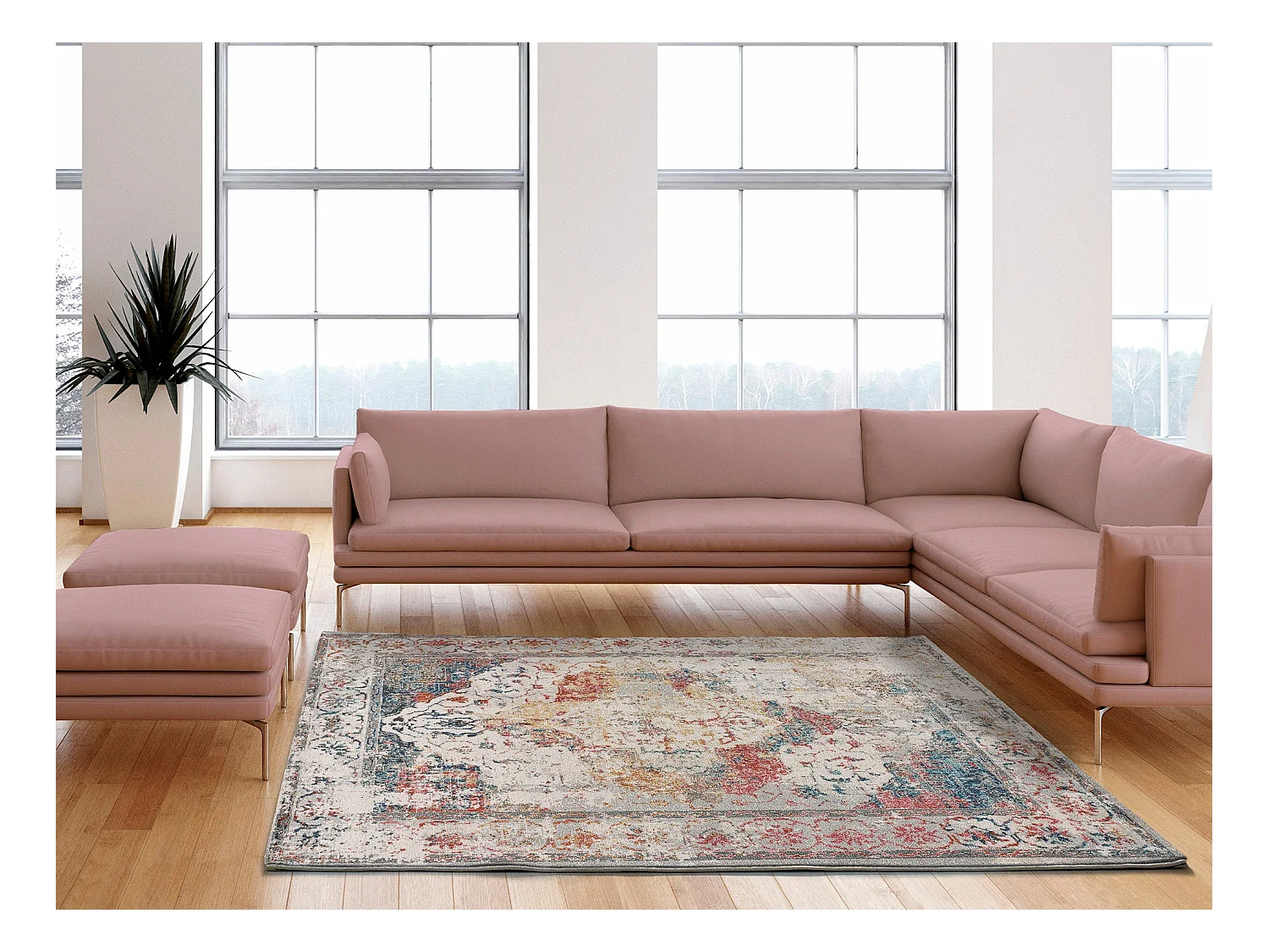 Kurzflorteppiche - modern - mehrfarbig - 120x170 cm - BALAKI