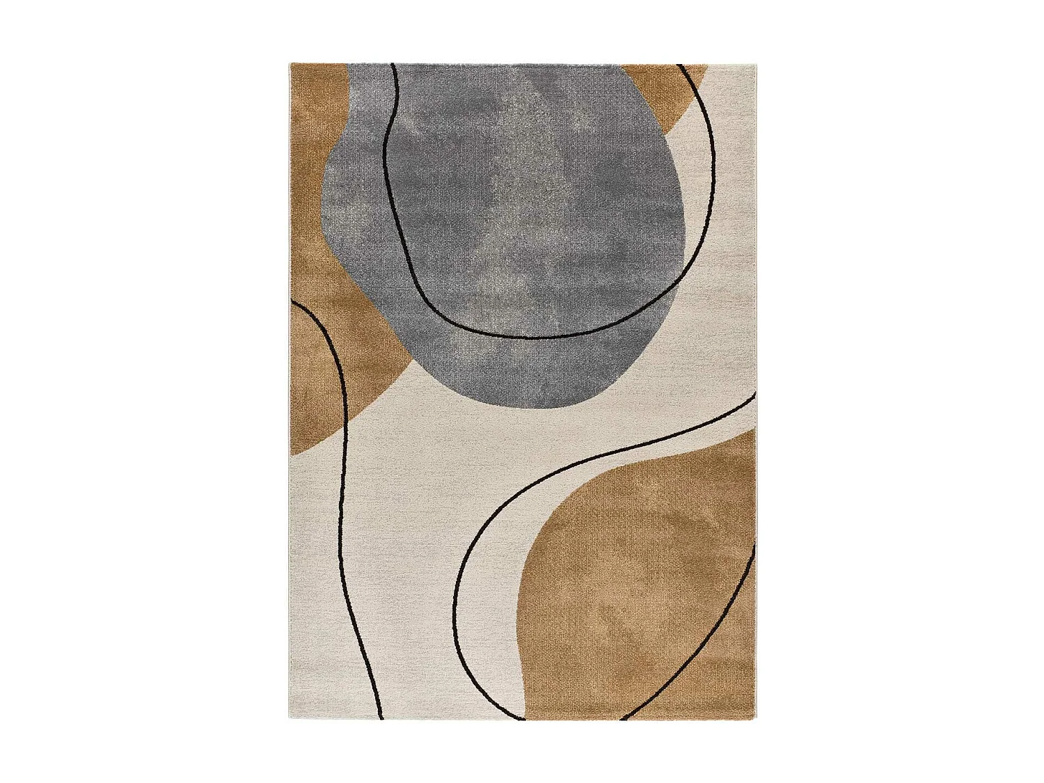 Kurzflorteppich - geometrisch - mehrfarbig - 80x150 cm - NEW YORK