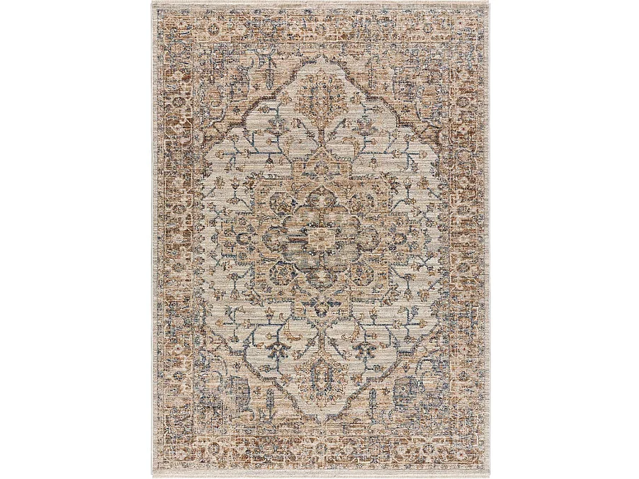 Kurzflorteppich - vintage - mehrfarbig - 133x190 cm - SAMARKAND