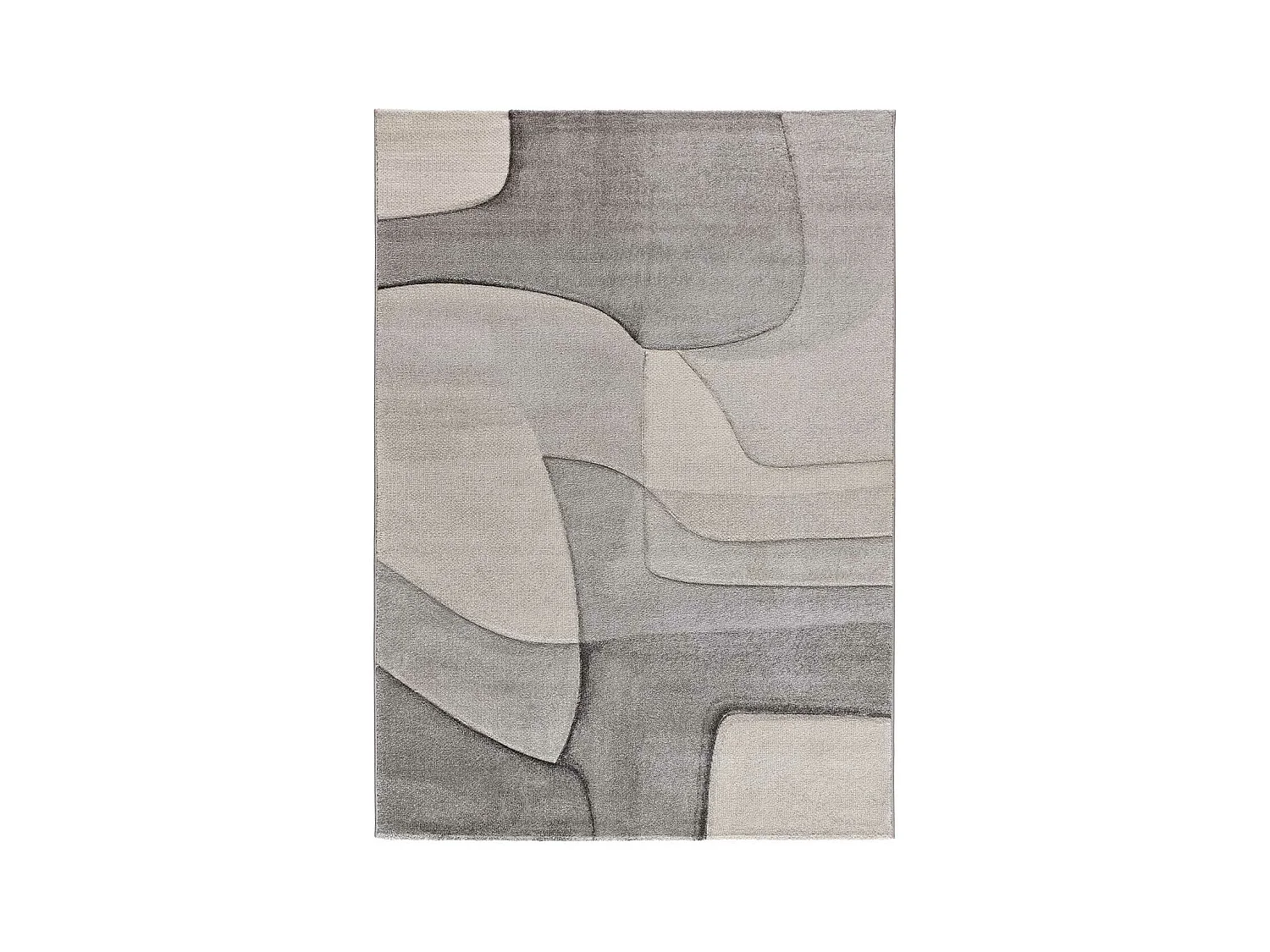 Kurzflorteppiche - abstrakt - grau - 160x230 cm - MEDEL