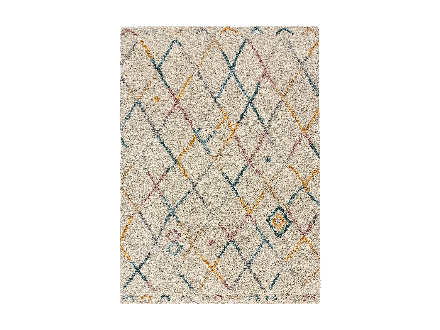 Tapis intérieur - berbère - multicolore - 133 x 190 cm - ULAI