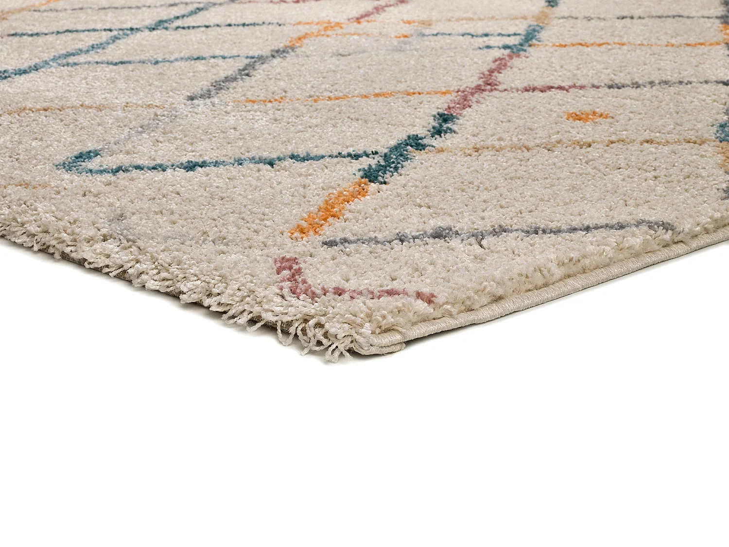 Tapis intérieur - berbère - multicolore - 133 x 190 cm - ULAI