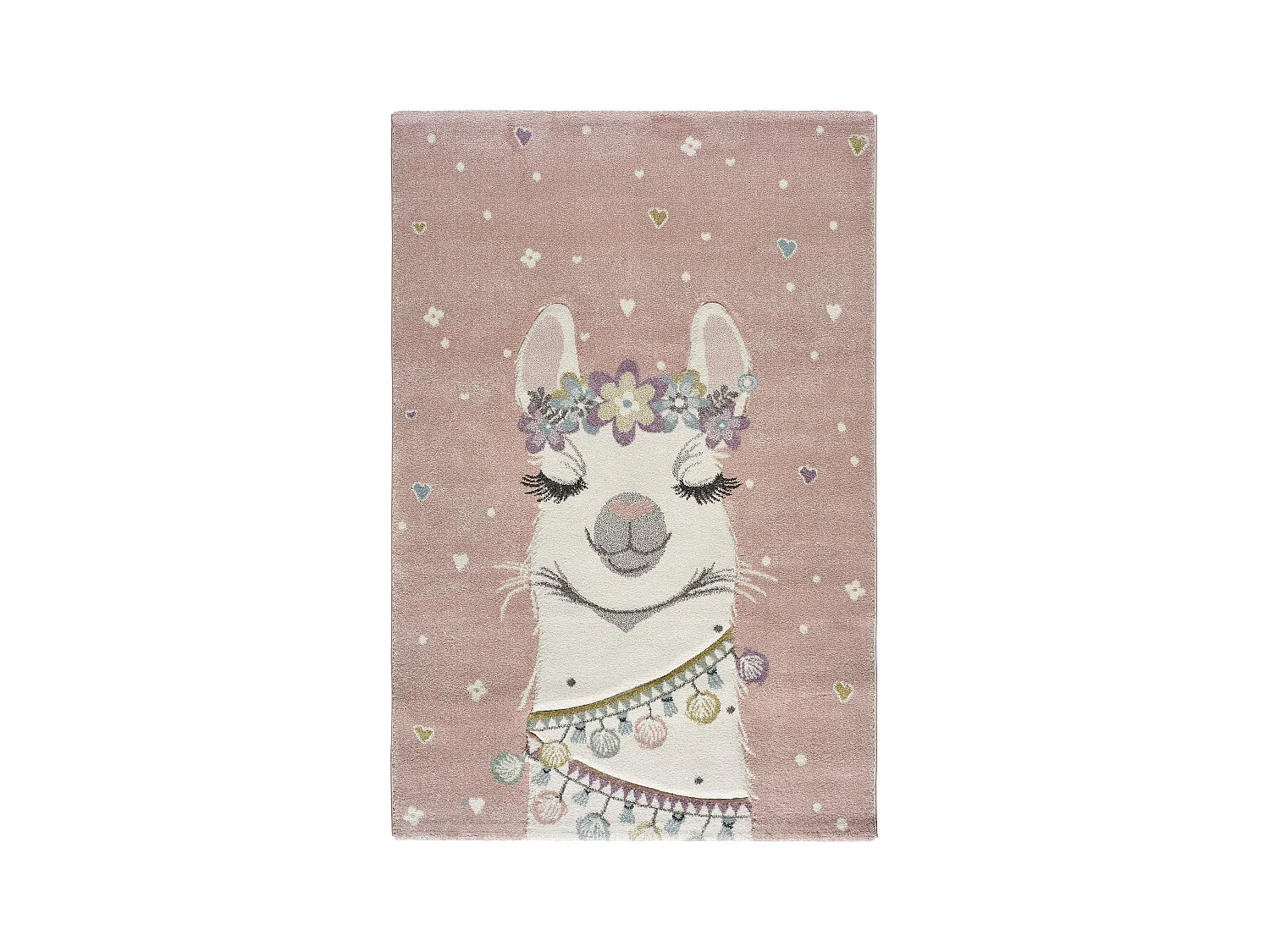 Alfombra interior  - infantil - rosa - 120 x 170 cm - KINDER