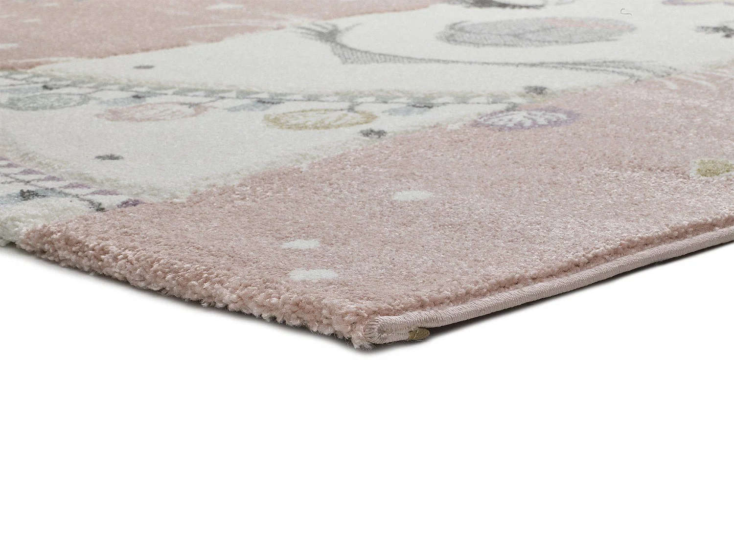Tapis intérieur - enfant - rose - 120 x 170 cm - KINDER
