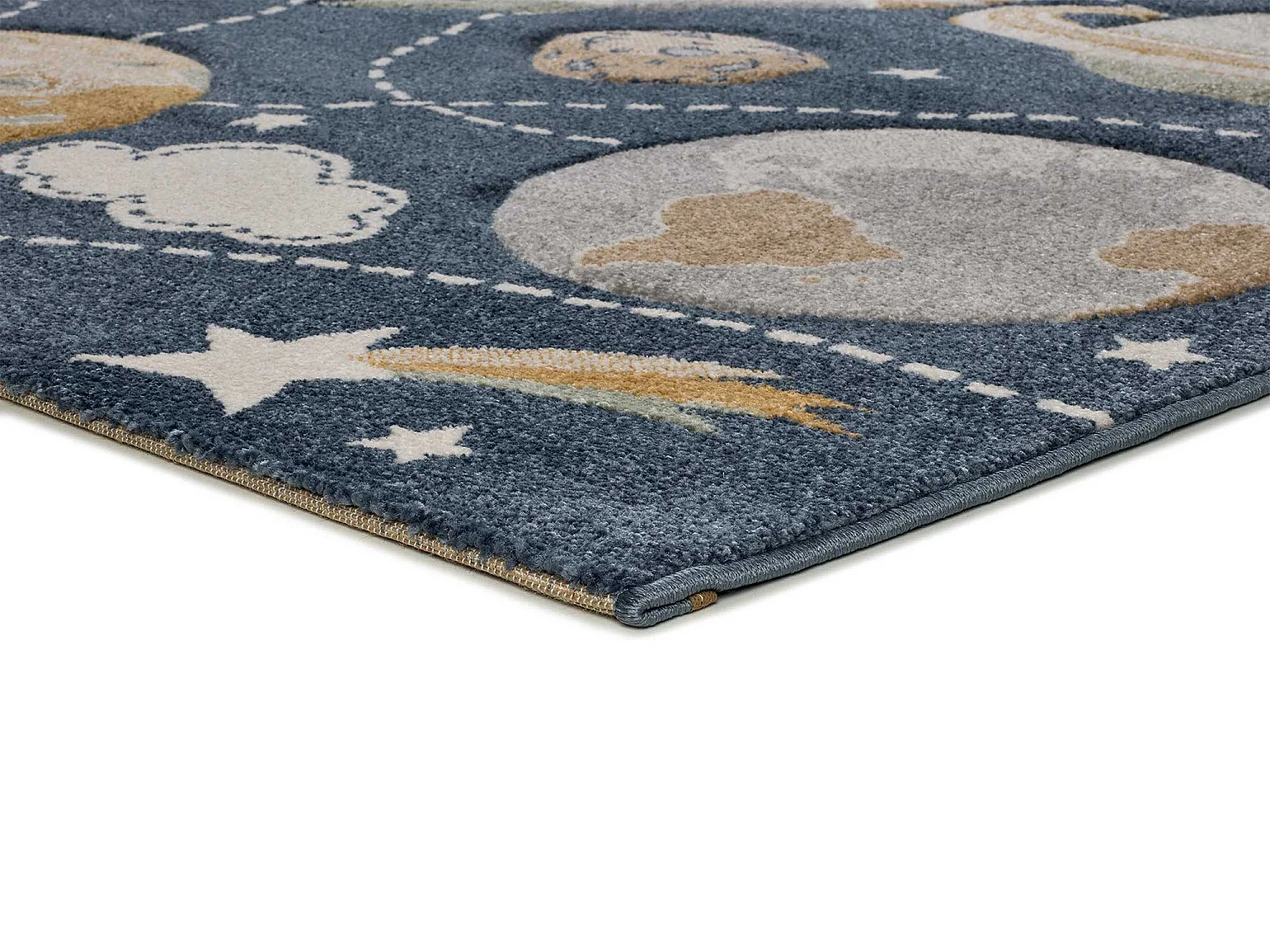 Tapis intérieur - enfant animaux - bleu - 120 x 170 cm - BALLOON