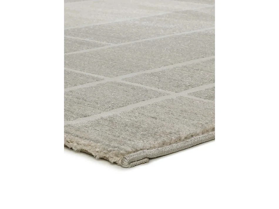 Laagpolig tapijt - abstract - crème - 80x150 cm - HL-ORIGIN