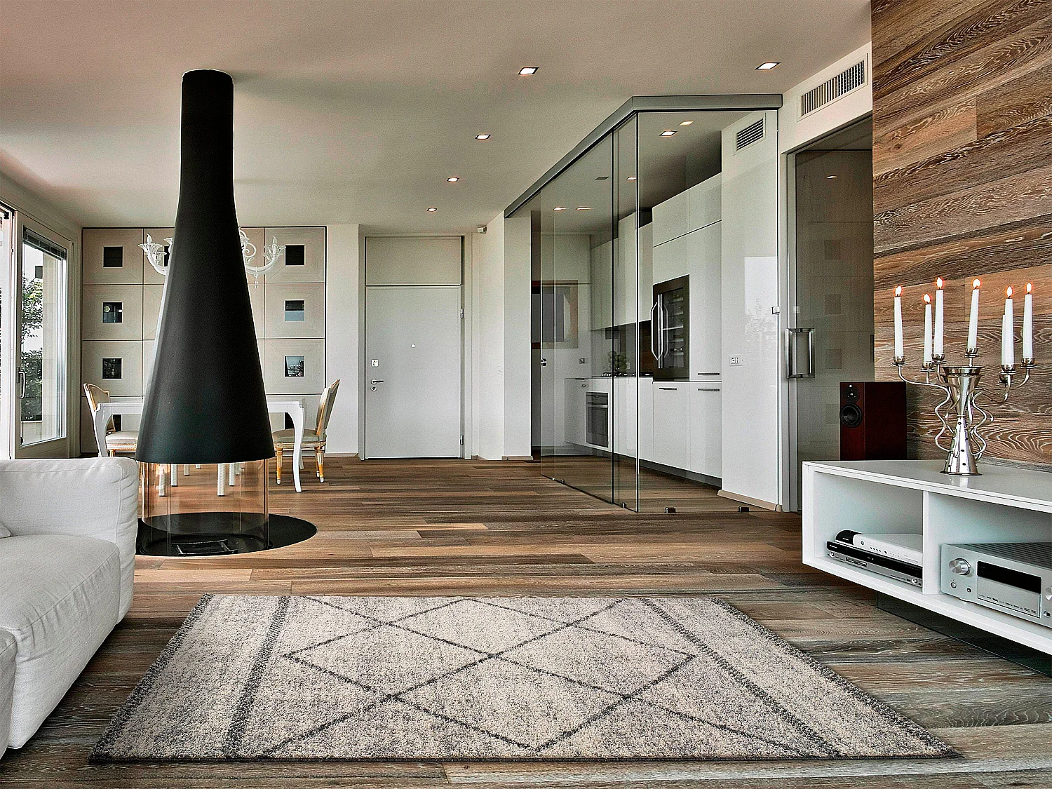 Tapis intérieur - ethnique - gris - 160 x 230 cm - KASBAH