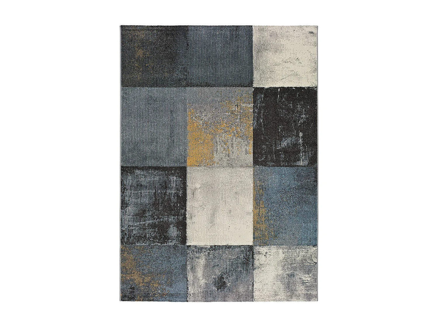 Laagpolig tapijt - geometrisch - grijs - 160x230 cm - ADRA