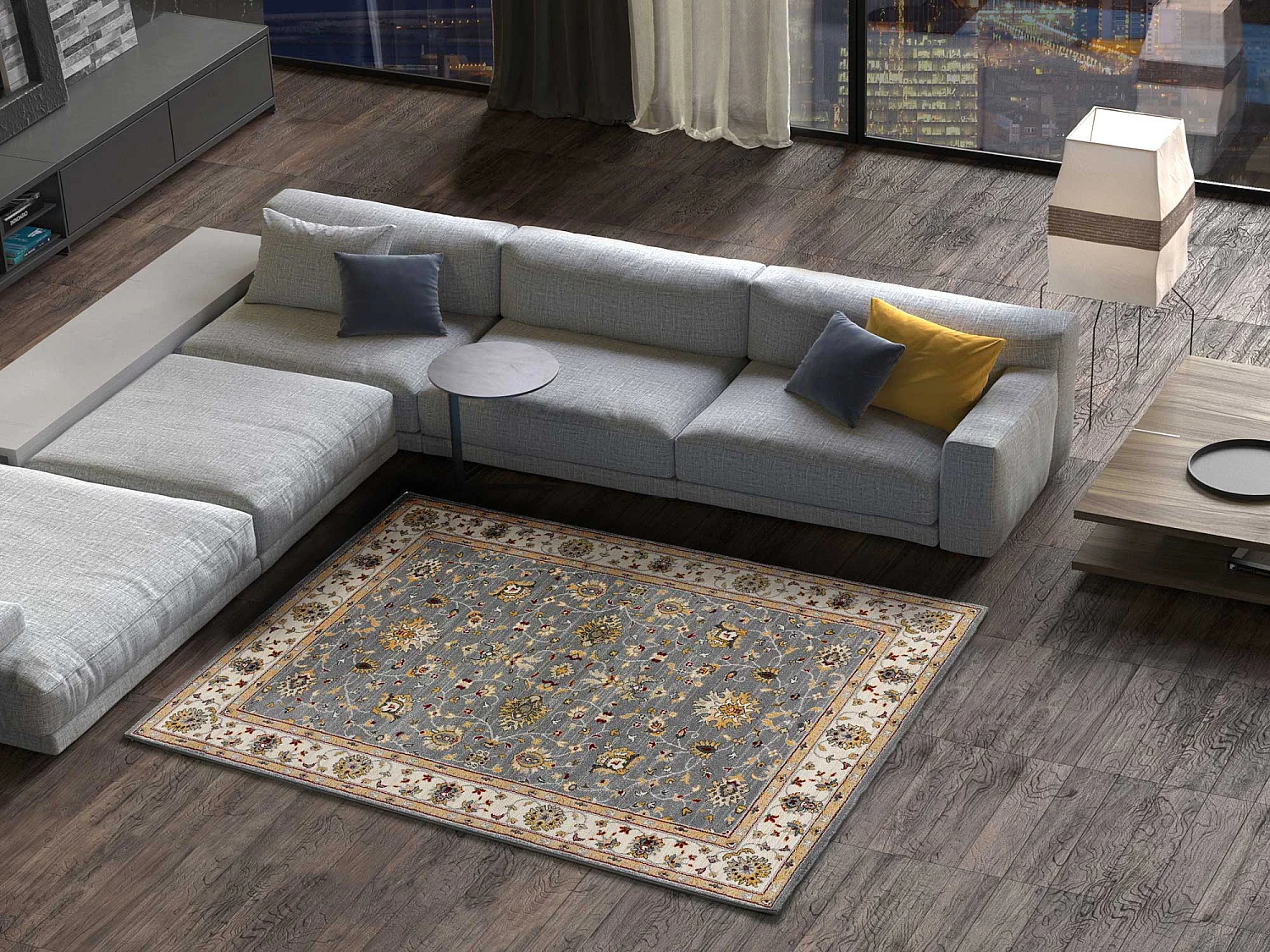 Tappeto interno - classico - argento - 140 x 200 cm - CLASSIC