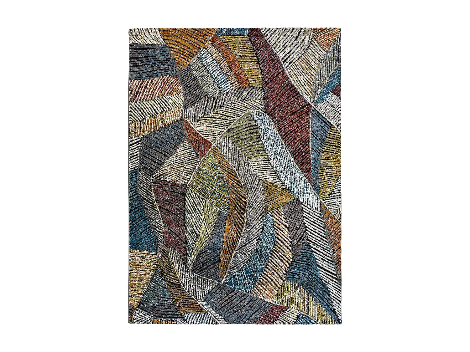 Tapis intérieur - abstrait - multicolore - 120 x 170 cm - KOBY