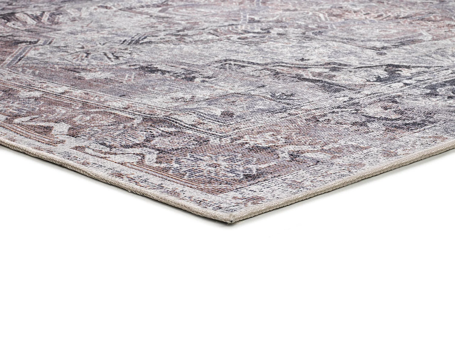 Tapis intérieur - vintage - gris - 140 x 200 cm - NEILA