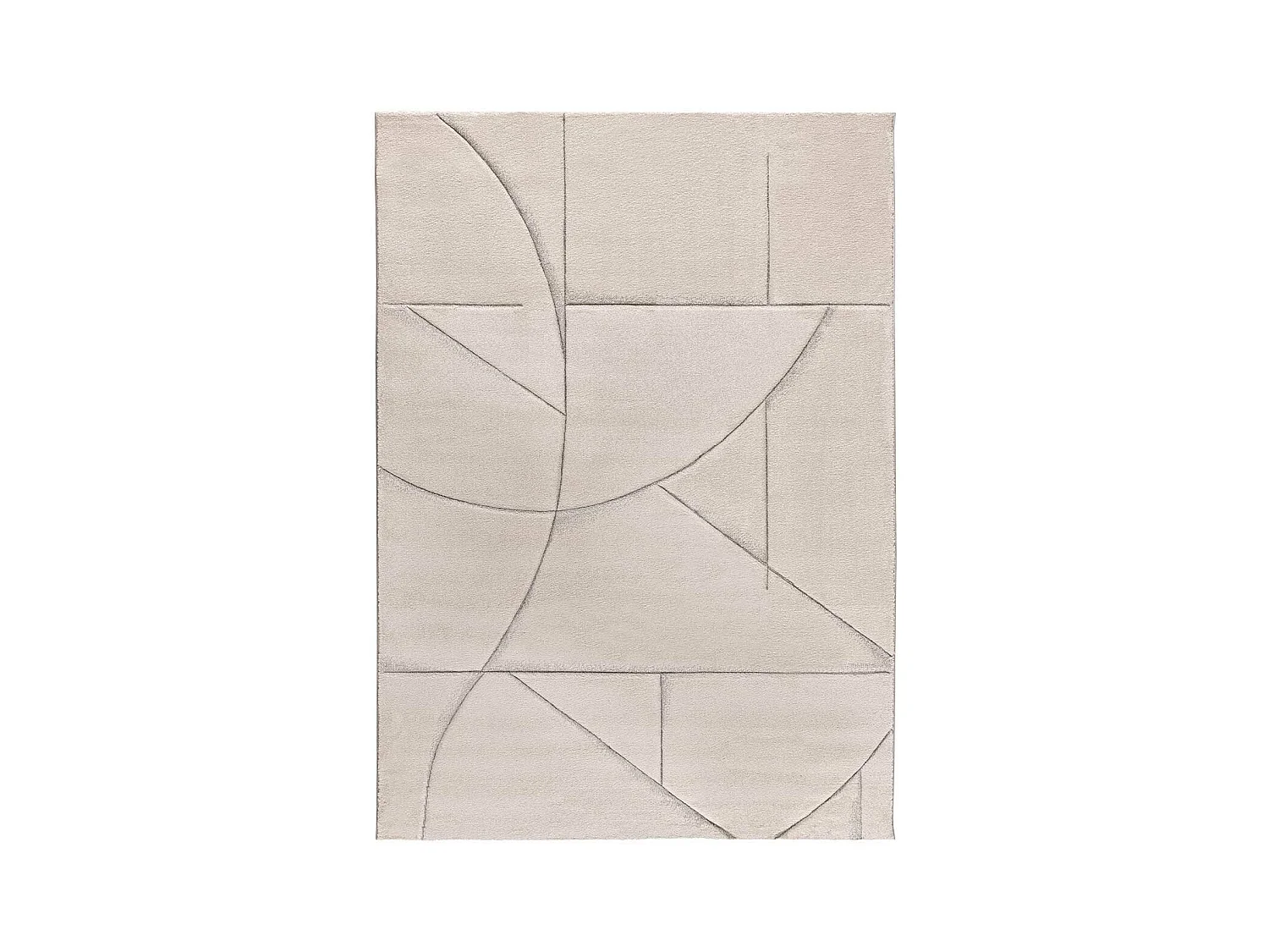 Alfombra interior  - geométrico - crema - 160 x 230 cm - LENA