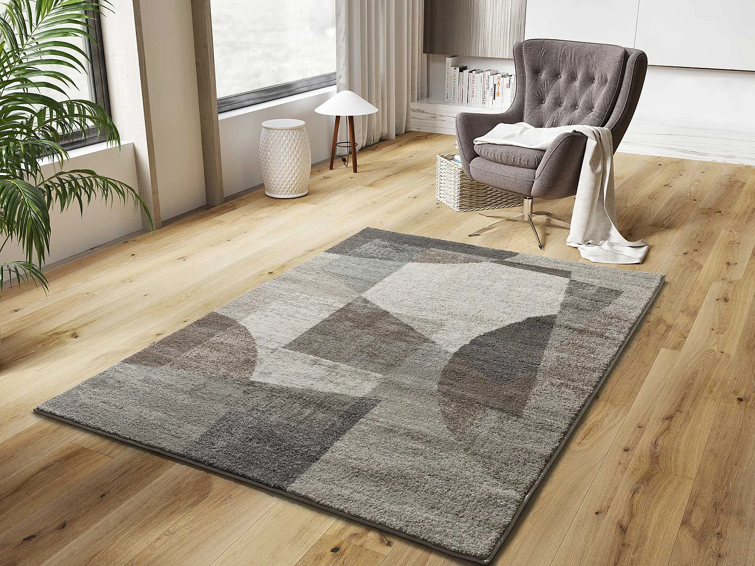 Tapis intérieur - géométrique - multicolore - 67 x 120 cm - CASTRO