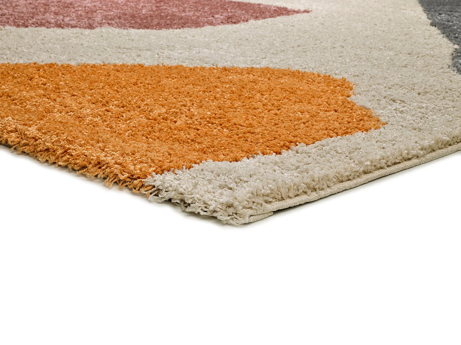 Alfombra interior  - shaggy geométrico - multicolor - 160 x 230 cm - ULAI