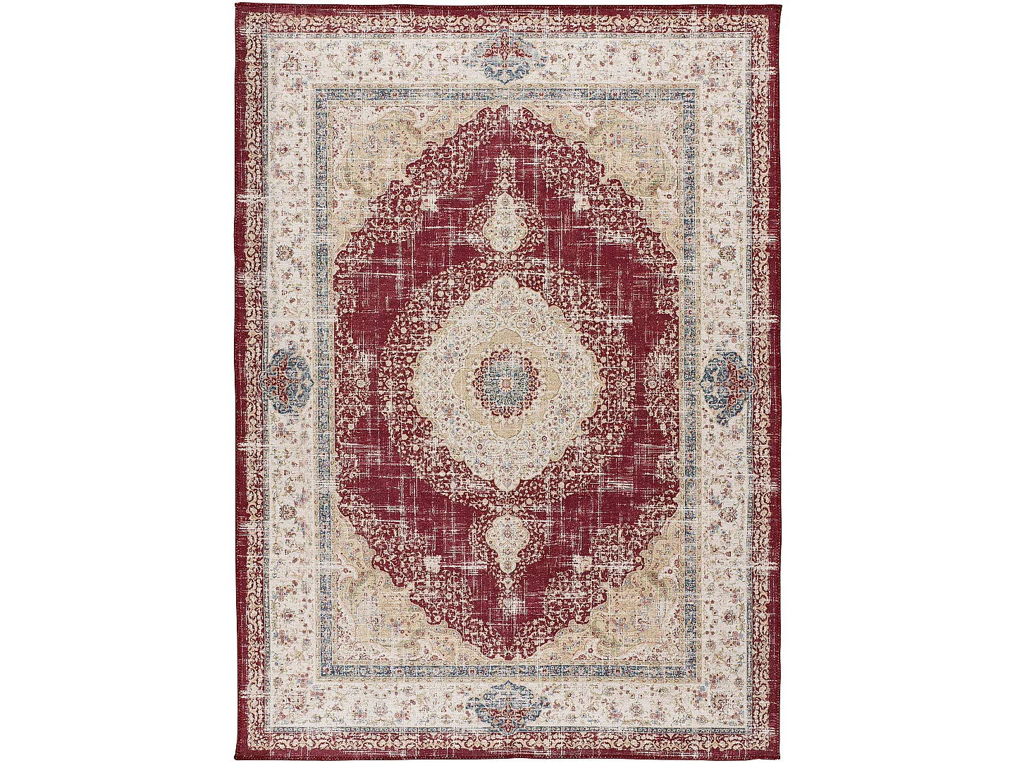 Alfombra interior  - vintage - gris - 80 x 150 cm - NEILA