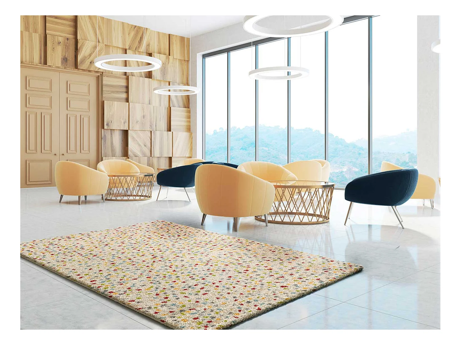Tapis intérieur - ethnique - multicolore - 160 x 230 cm - KASBAH