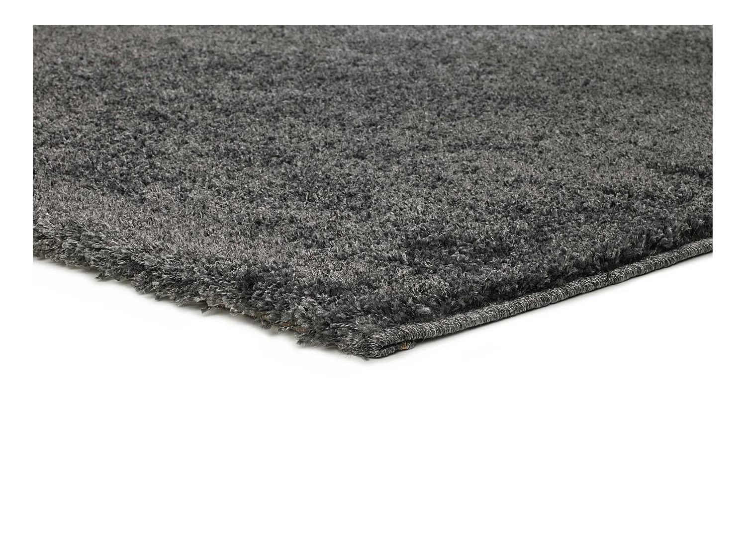 Tapis intérieur - shaggy uni - anthracite - 160 x 230 cm - ATLAS