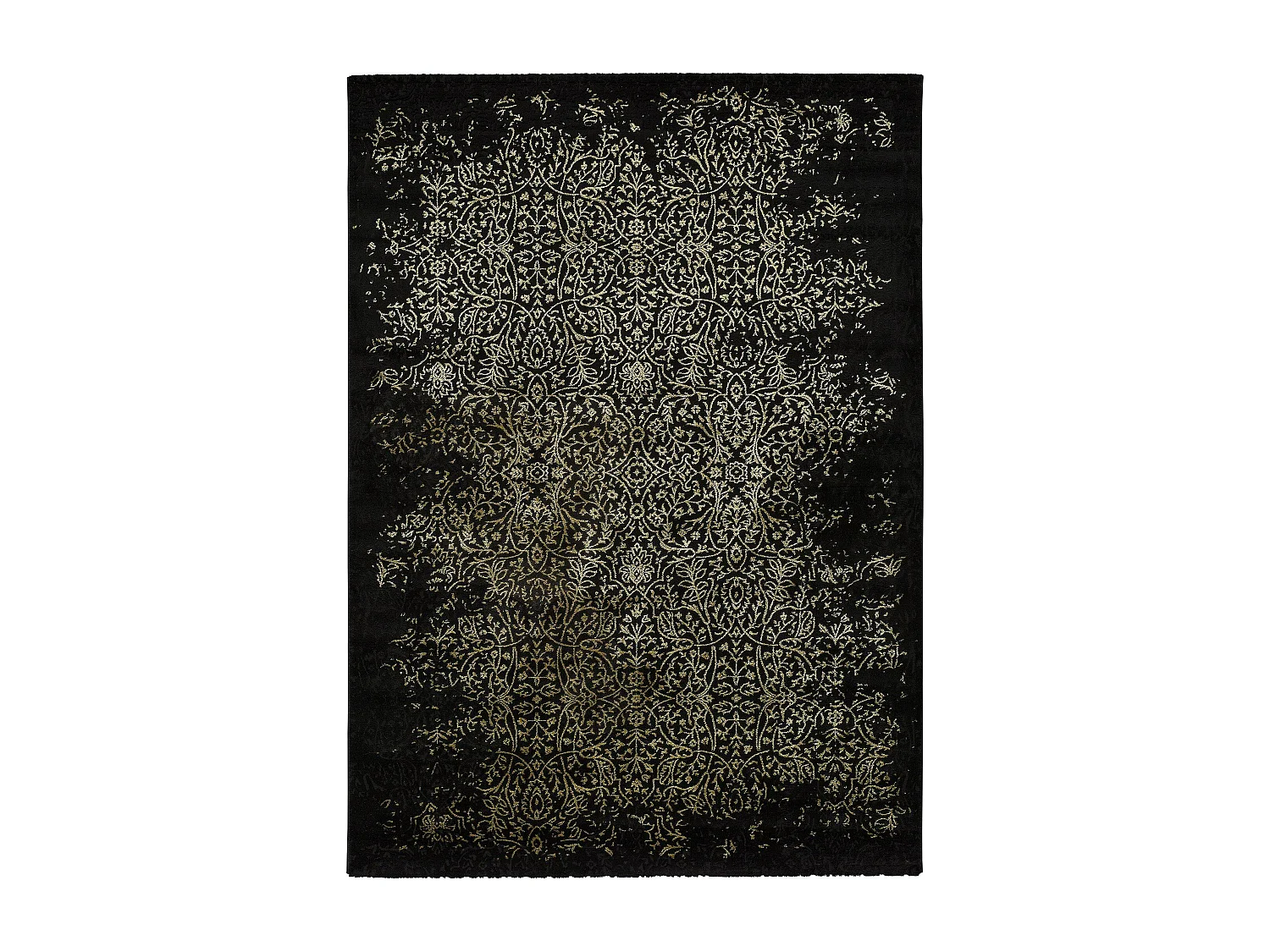 Alfombra interior  - abstracto - negro - 120 x 170 cm - GOLD