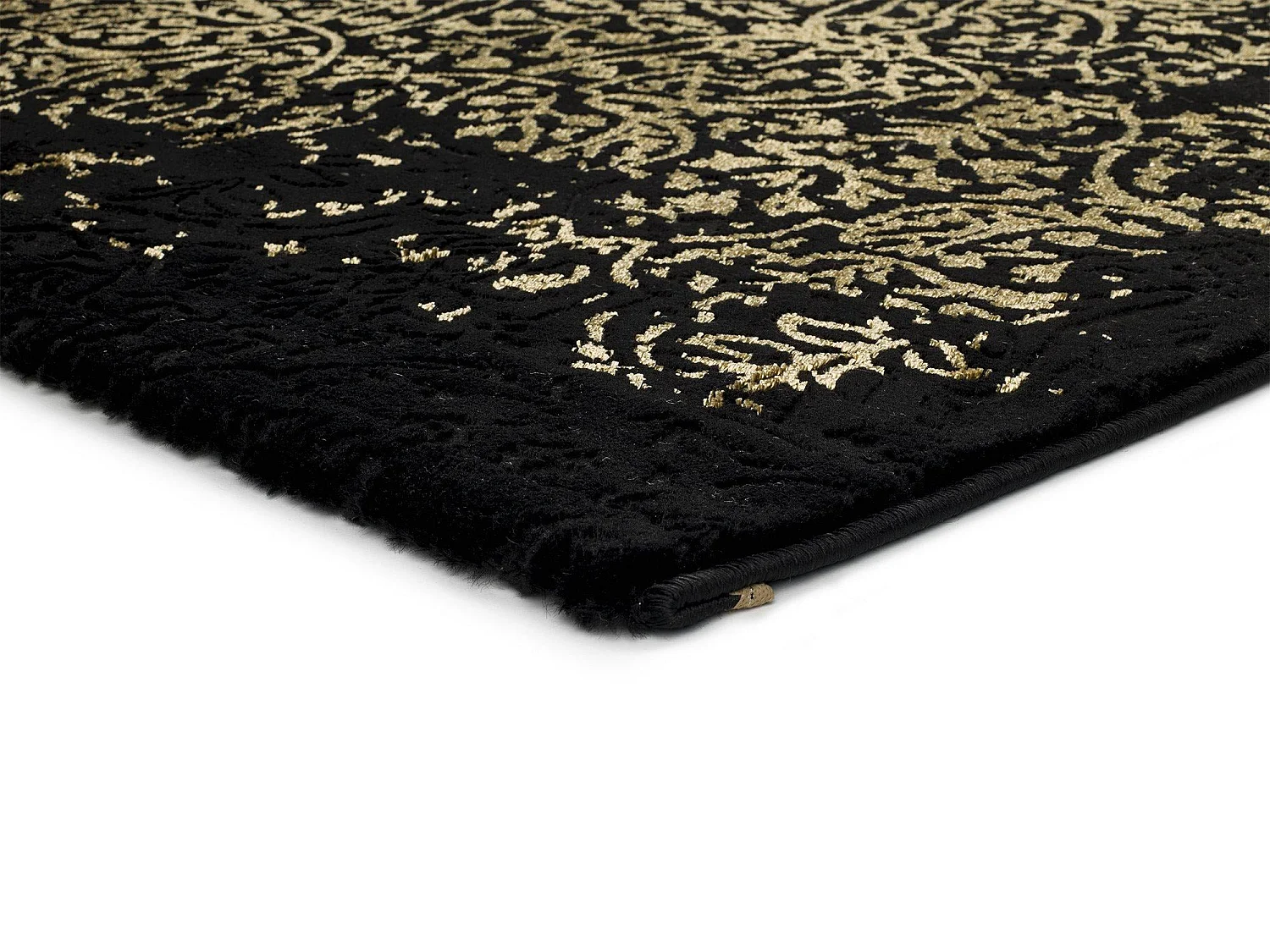 Alfombra interior  - abstracto - negro - 120 x 170 cm - GOLD