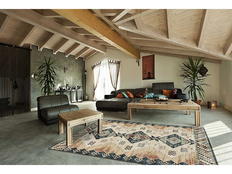 Kurzflorteppiche - ethnisch - mehrfarbig - 160x230 cm - ANTALIA