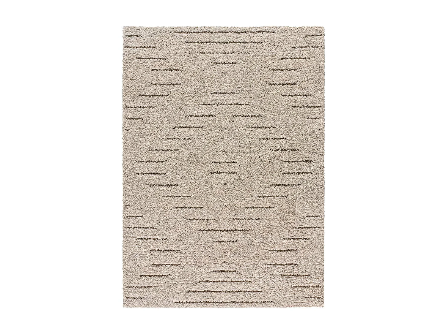 Hochflorteppich - shaggy - creme - 160x230 cm - ATESA