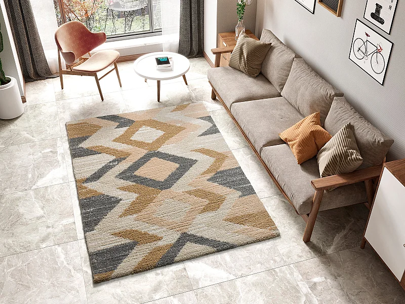 Tappeto interno - etnico - multicolore - 80 x 150 cm - ENYA