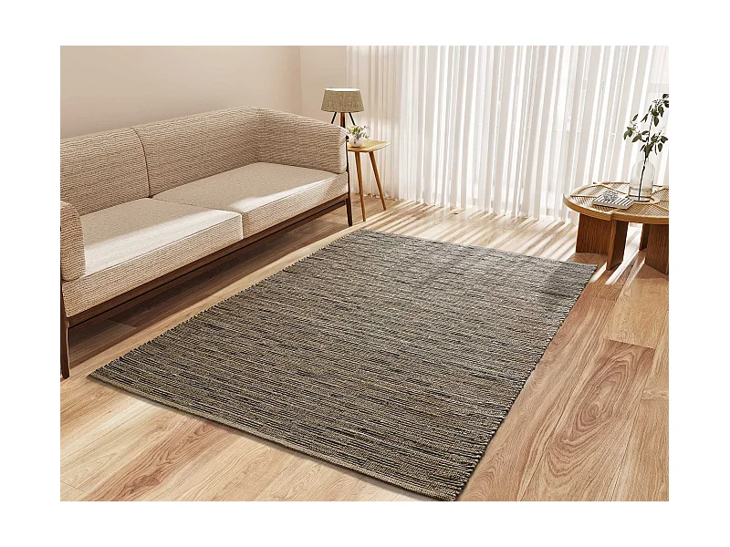 Kurzflorteppiche - natürlich - braun - 120x170 cm - POONA