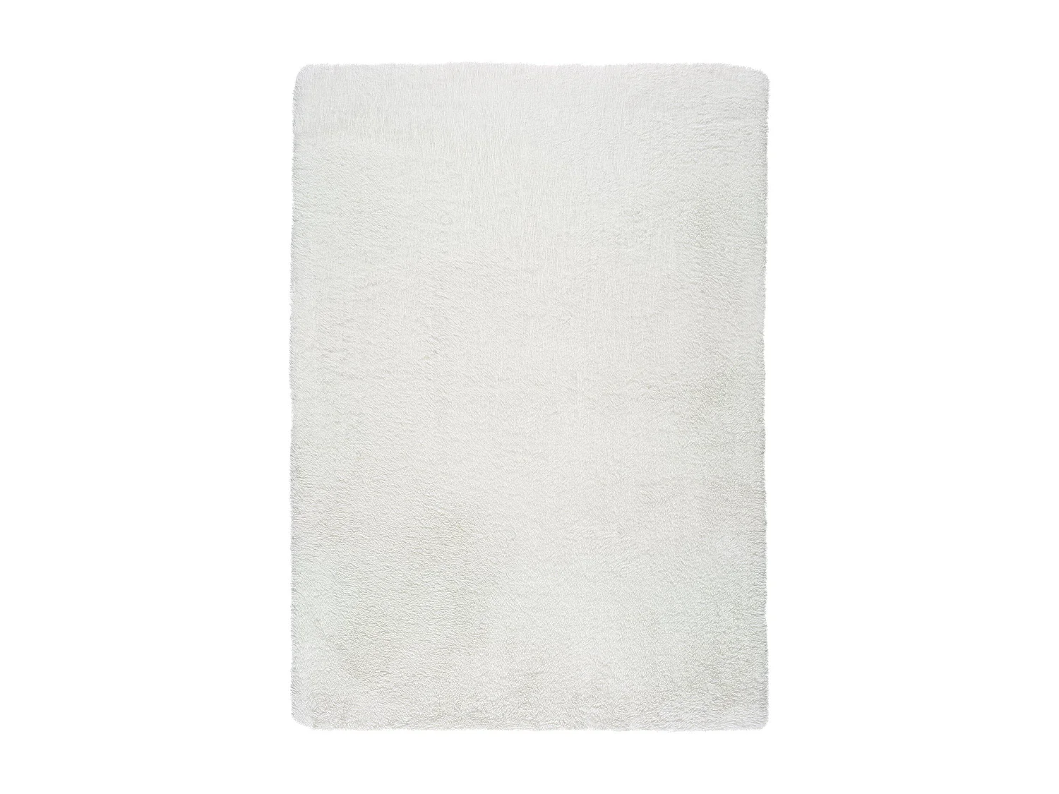 Tapis intérieur - shaggy uni - blanc - 60 x 100 cm - ALPACA