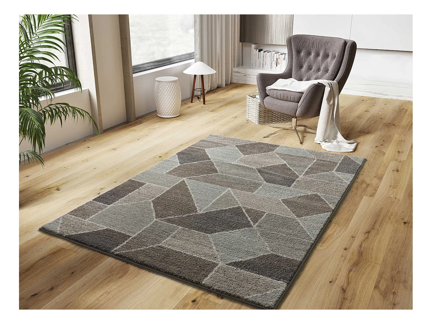 Tapis intérieur - géométrique - multicolore - 160 x 235 cm - CASTRO