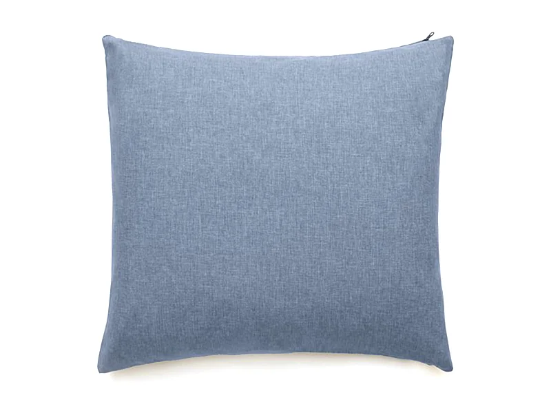 Housses de coussin extérieur 62x62 cm GALIA à zip étanche bleu Topaze