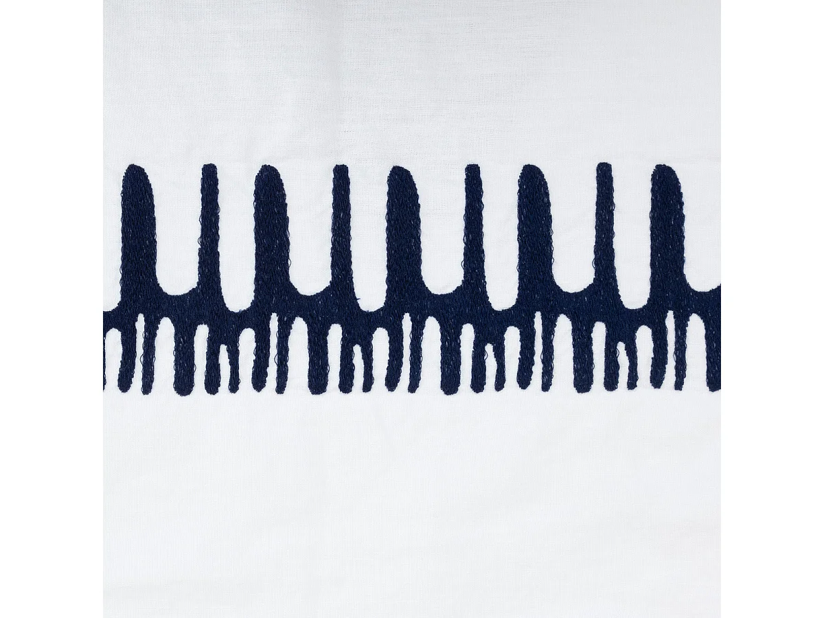 Nappe Déco "Brodée" 150x300cm Blanc