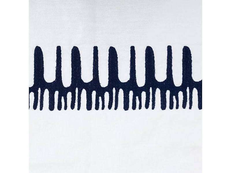 Nappe Déco "Brodée" 150x300cm Blanc