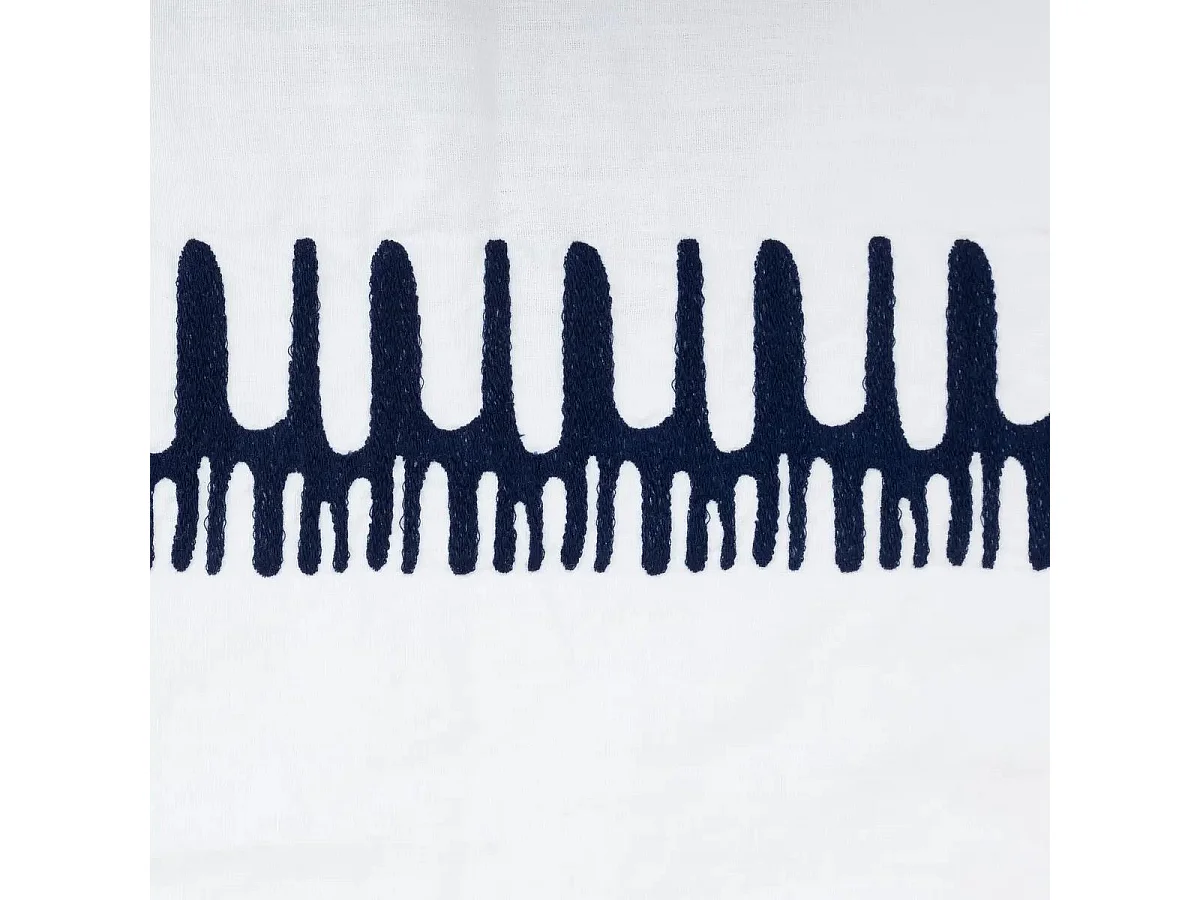 Nappe Déco "Brodée" 150x300cm Blanc