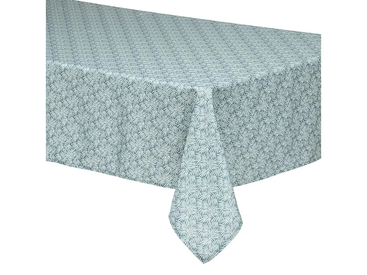 Nappe Antitache Imprimée "Thais" 150x300cm Vert