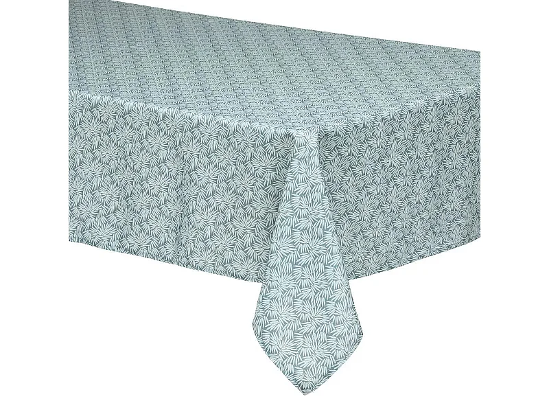 Nappe Antitache Imprimée "Thais" 150x300cm Vert