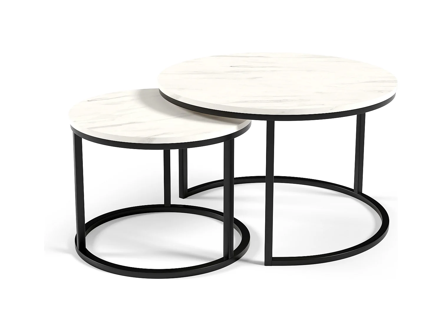 Table Basse RABEN CT75 75x75x47 Blanc