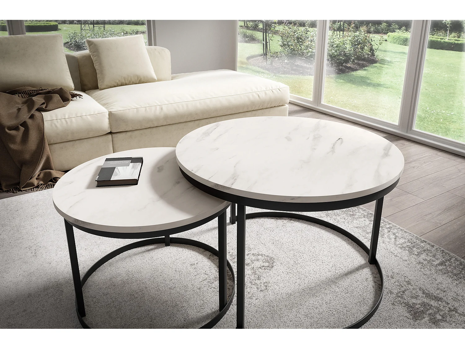 Tavolino RABEN CT75 75x75x47 Bianco