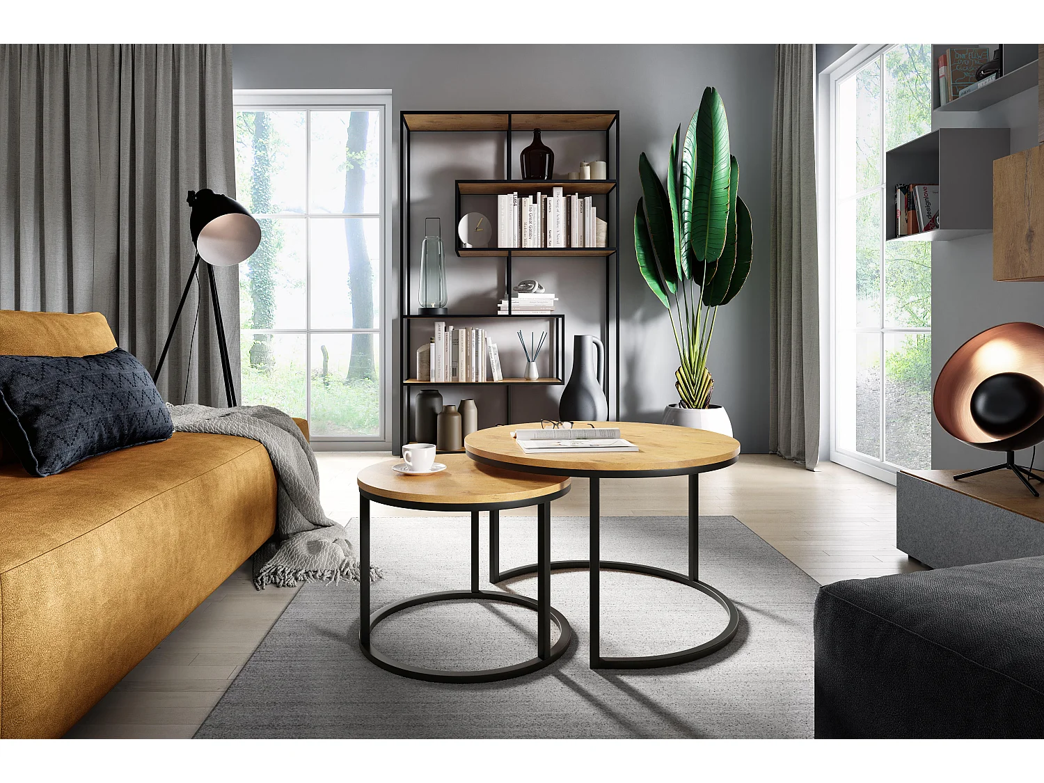 Salontafel RABEN CT75 75x75x47 Oranje