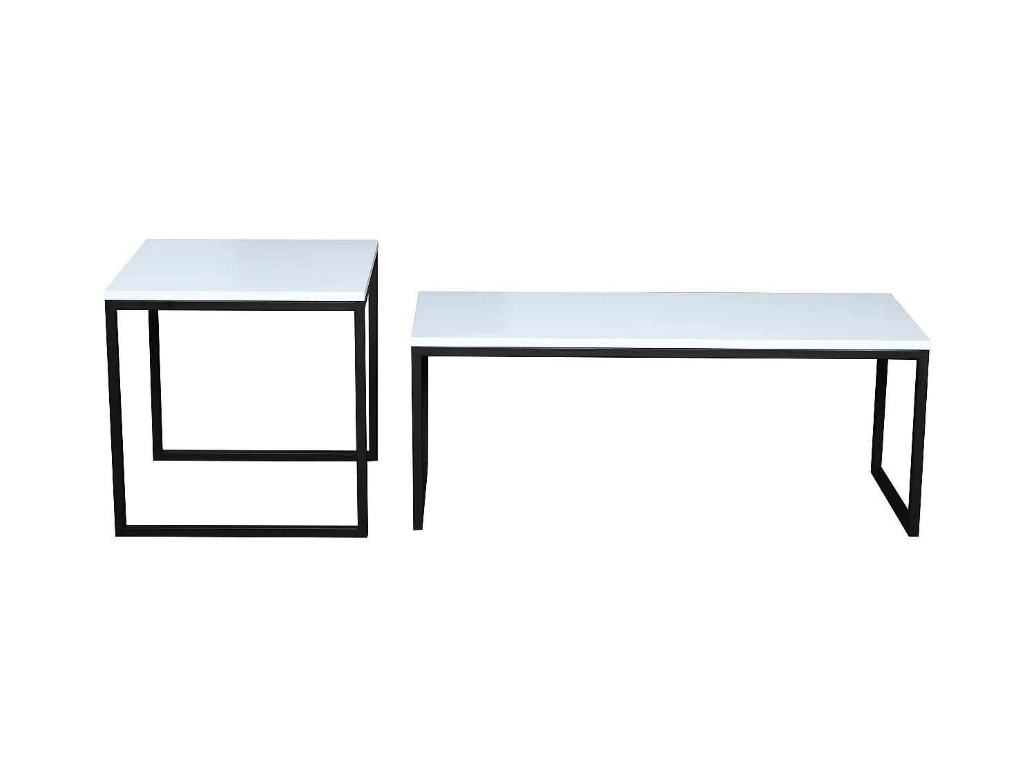 Table Basse TONY CT50 50x50x50 Blanc