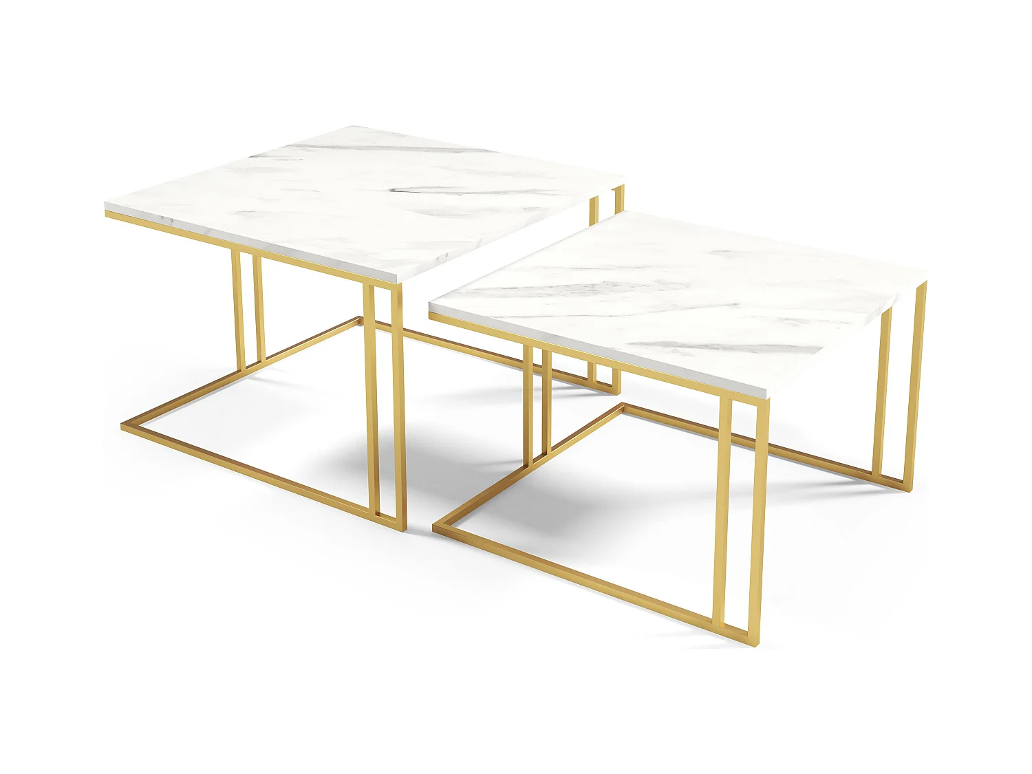 Table Basse ASTRO CT76 76x76x50 Blanc