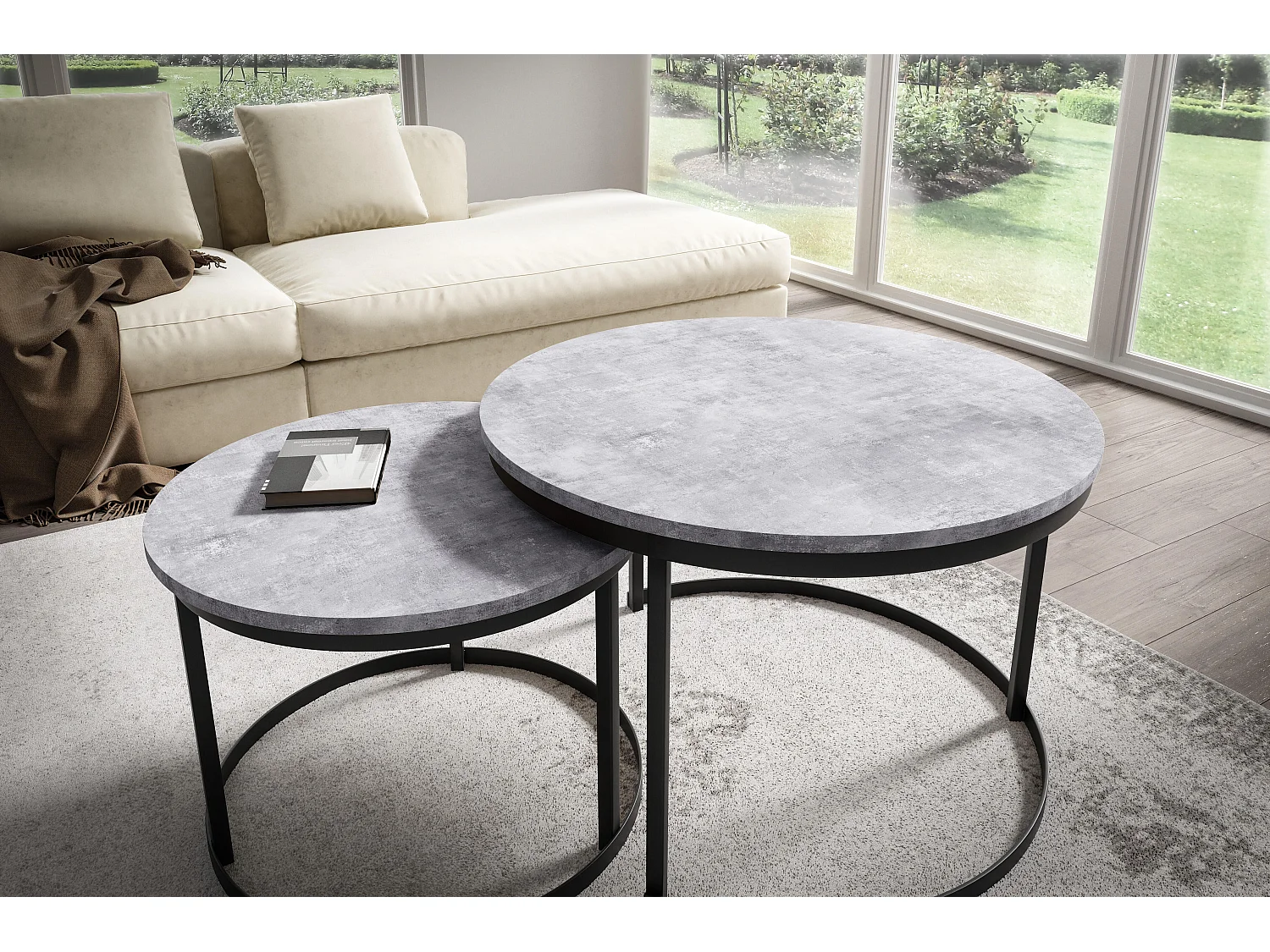 Table Basse RABEN CT75 75x75x47 Gris