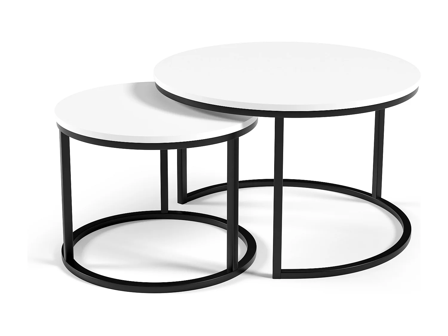 Table Basse RABEN CT75 75x75x47 Blanc