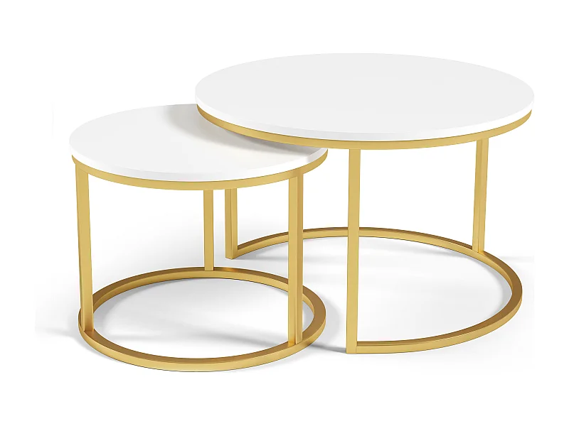 Mesa De Centro RABEN CT75 75x75x47 Blanco