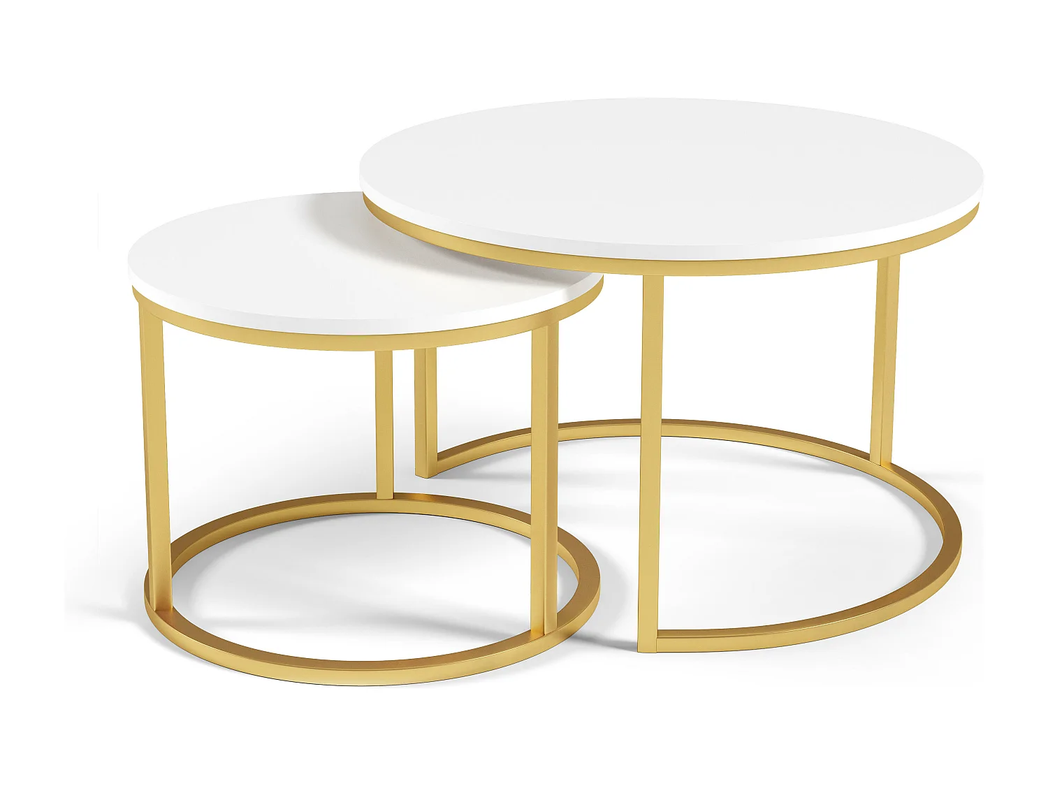 Table Basse RABEN CT75 75x75x47 Blanc