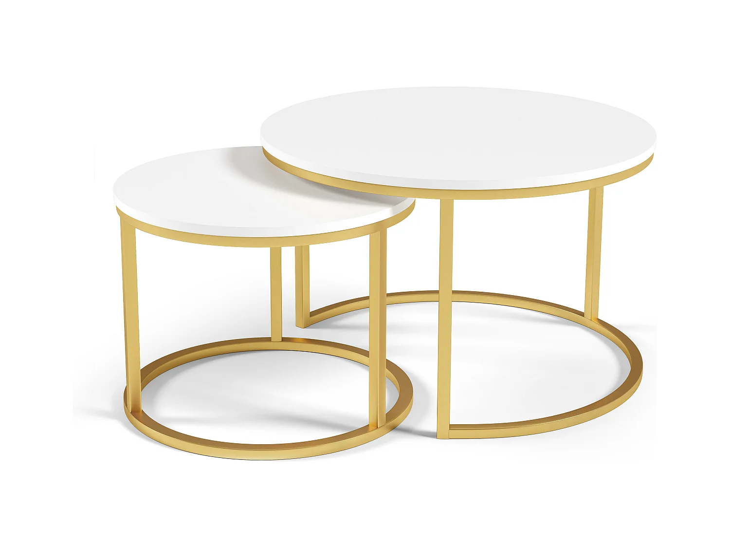 Table Basse RABEN CT75 75x75x47 Blanc