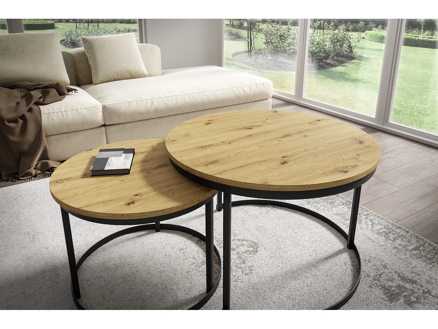 Salontafel RABEN CT75 75x75x47 Beige