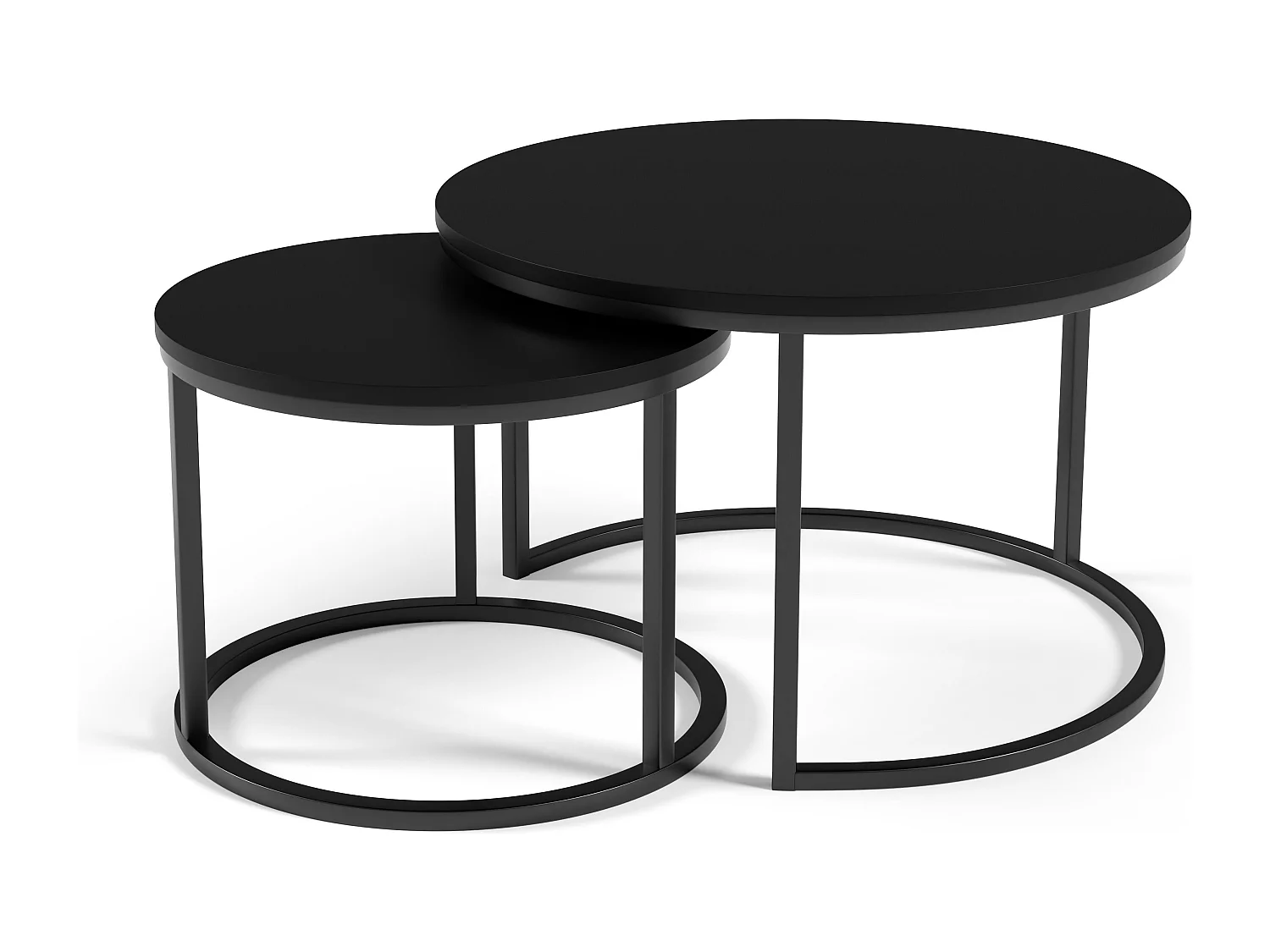 Salontafel RABEN CT75 75x75x47 Zwart