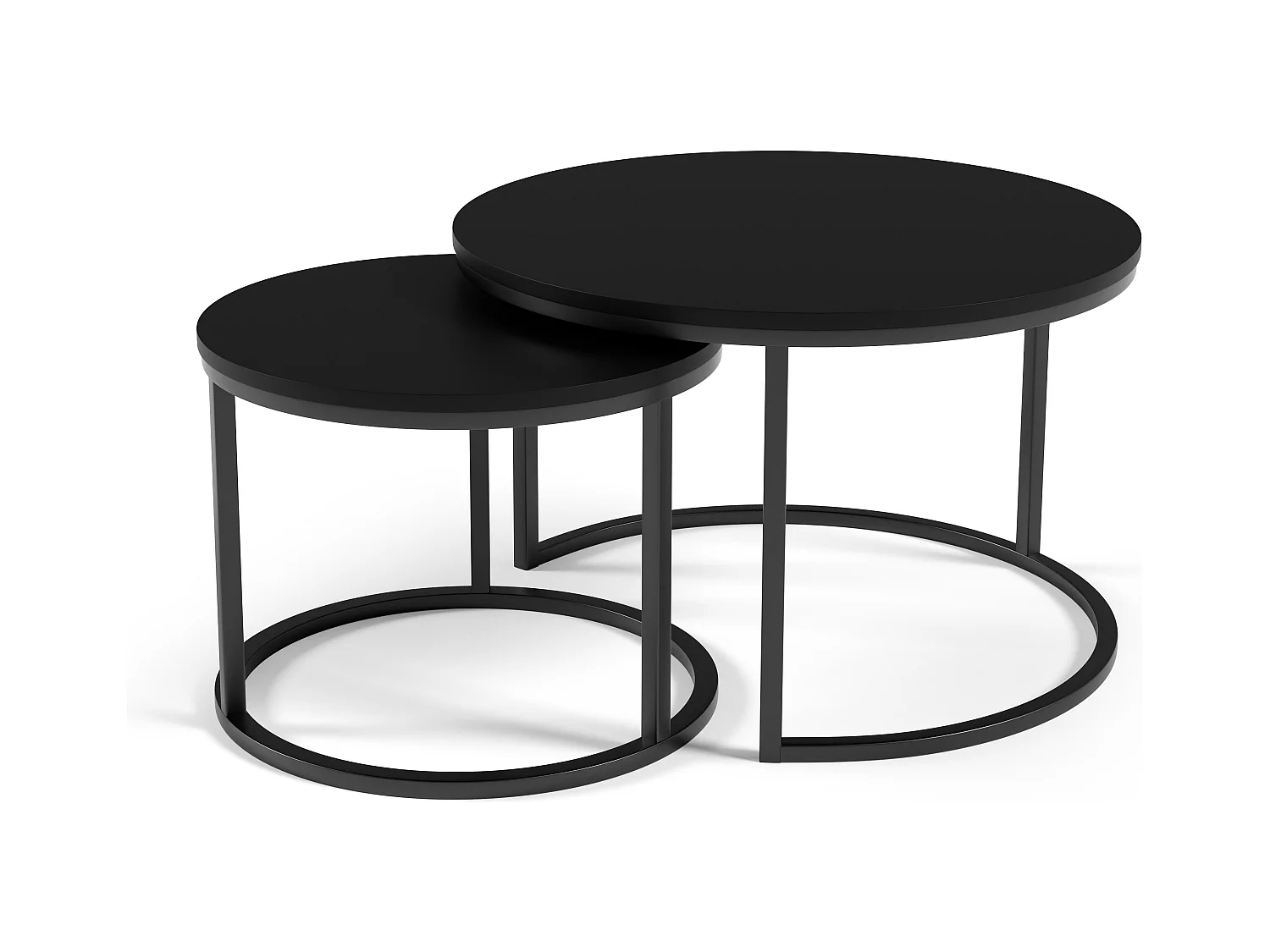 Salontafel RABEN CT75 75x75x47 Zwart